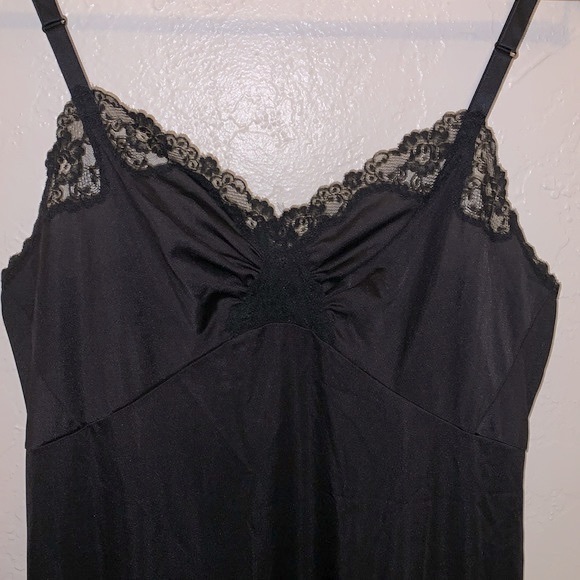 Shadowline 70’s Vintage Black Midi Slip - Picture 4 of 8